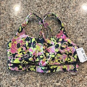 Colorful Strappy Sports Bra